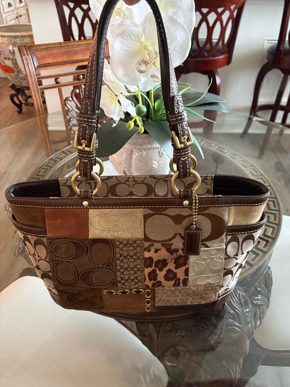 🤎COACH Y2K VINTAGE SIGNATURE PATCHWORK LIMITED EDITION BAG!🤎 - Picture 2 of 10